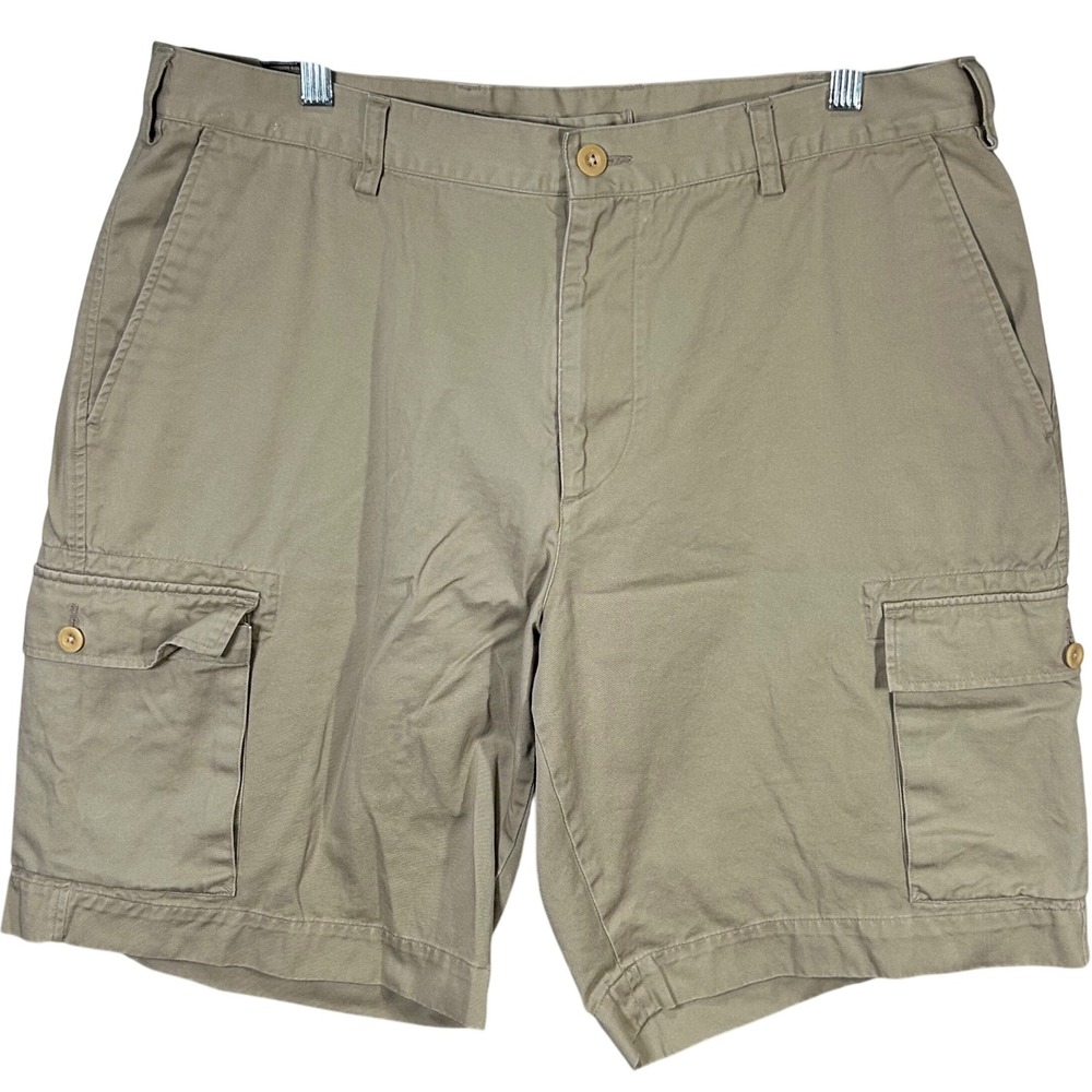 Nautica Clipper Mens 38 W Cargo Shorts Beige Relaxed Fit Casual Outdoor Everyday